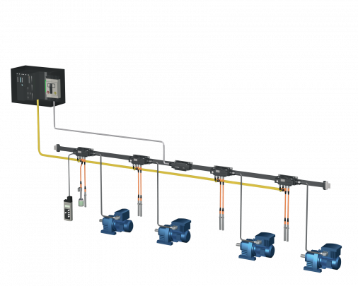 Installation d'un module sur le système de câbles plât à l'aide de la technologie de pénétration de l'isolant