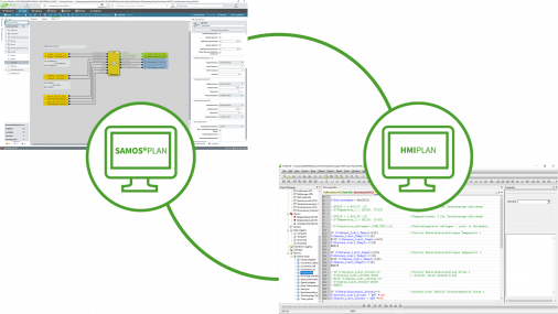 Exchange between samos® PLAN and hmiPLAN