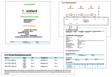 Sicherheitssoftware samos® PLAN 6 mit One-Click-Berichterstellung