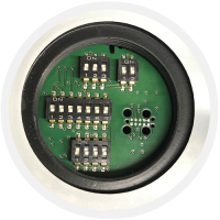 Konfiguration des Motorstarters ohne Softwaremittels DIP Schalter