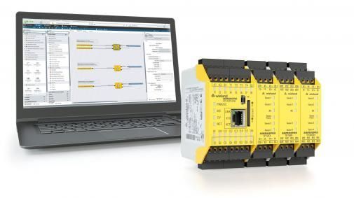 Extensibilité individuelle de la commande de sécurité avec des modules numériques, analogiques et de relais ainsi que des passerelles.