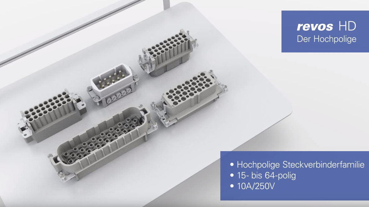 Produktvideo zum hochpoligen Steckverbinder revos HD