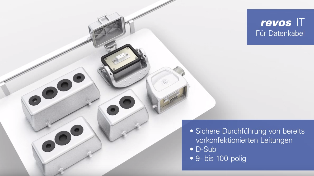 Produktvideo zur revos IT Datenkabeldurchführung und -einführung