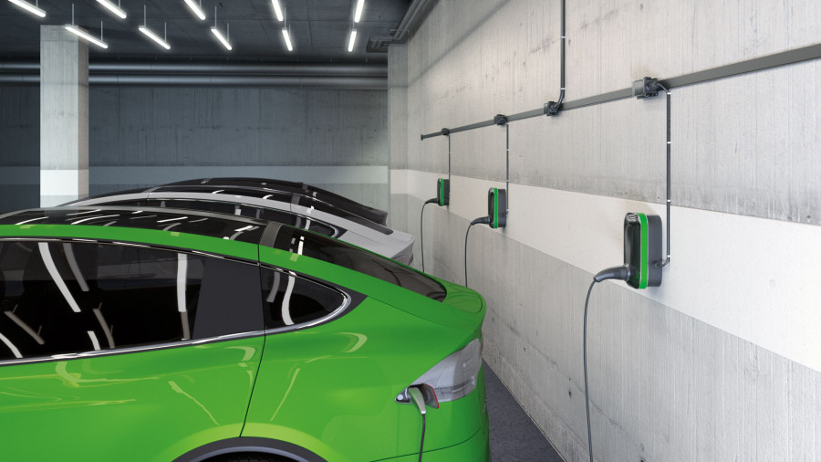 Podis Energiebussystem für E-Auto-Ladestationen