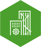 Icon Gebäudeinfrastruktur und -automatisierung