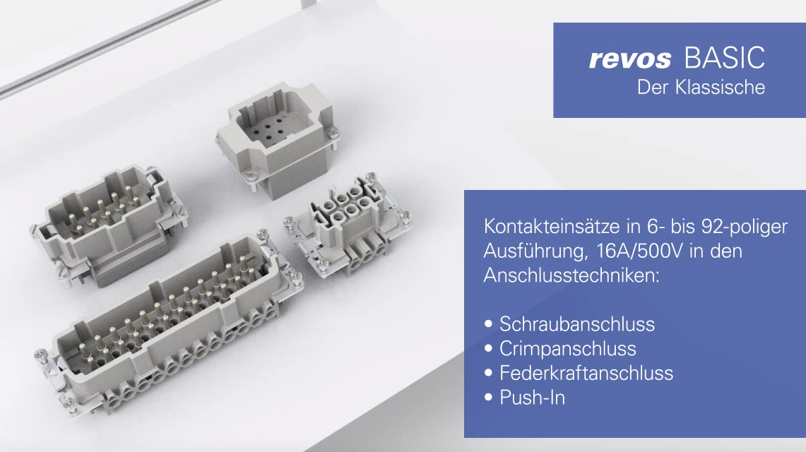 Produktvideo zum revos Basic Industriesteckverbinder