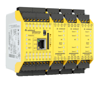 samos® PRO COMPACT Sicherheitssteuerung mit Ethernet-Port und modularen I/O-Klemmen