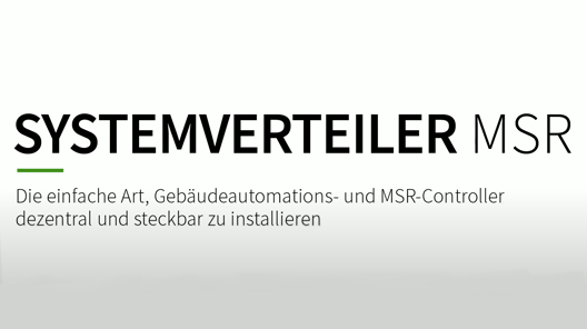 Produktvideo zum Systemverteiler MSR